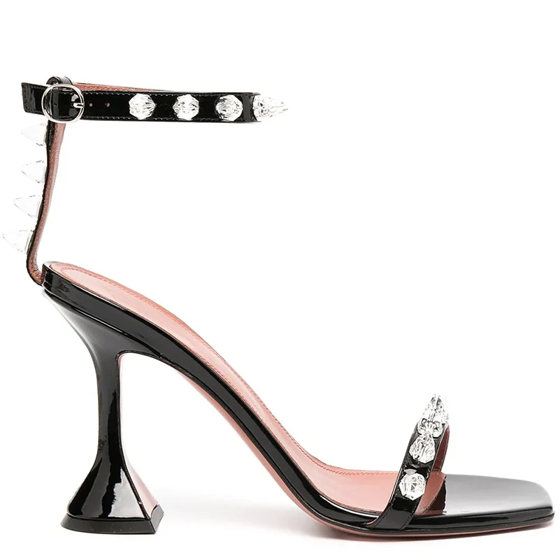 Модная женская обувь Chaussure Talon, сандалии со стразами