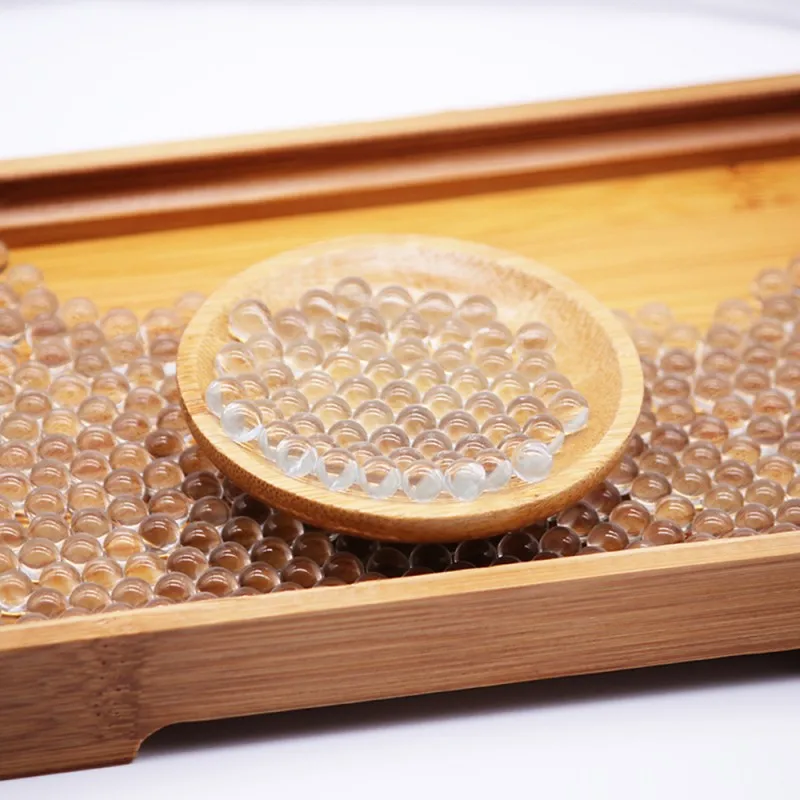 Spot supply 1/8in 5/32in transparent solid glass ball for perfume beads crystal decoration cosmetics accessories