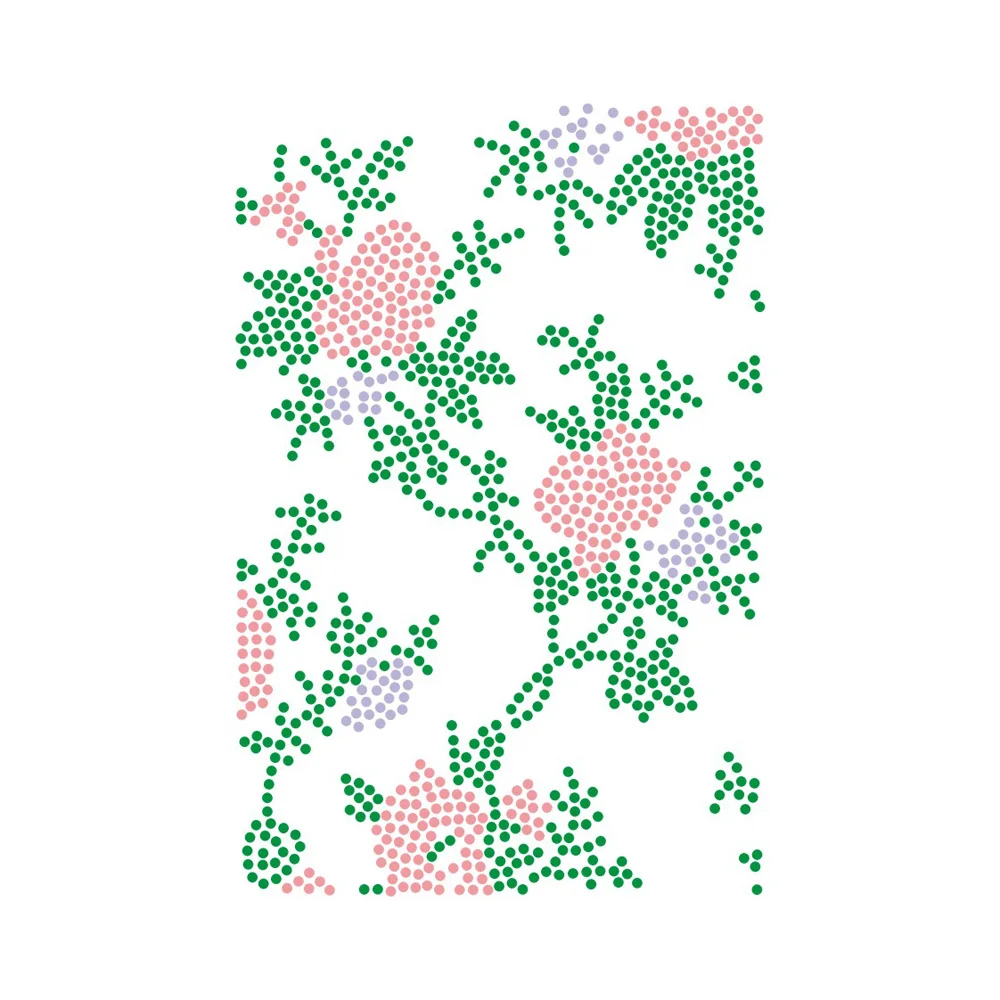 Custom Beautiful Flower Rhinestone Design Motifs Rhinestud Crystal Nailhead Bling Rhinestone Patches