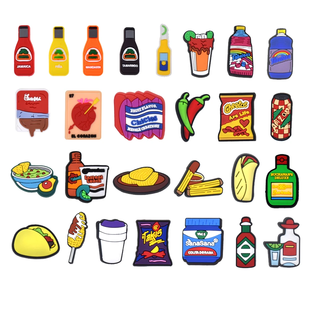 Luxury Pvc Shoe Charms Accessories Lucky Decorationfor Shoes And Parts Wholesale Button Style For Clog Use Mexico