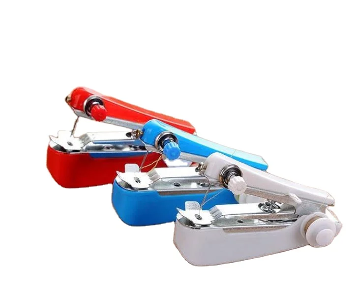 Portable Mini Manual Sewing Machine Simple Operation Sewing Tools Sewing Cloth Fabric Handy Needlework Tool