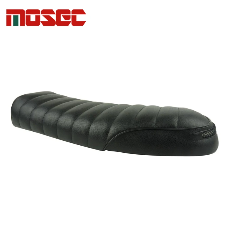 Мотоциклетное винтажное плоское сиденье Brat для кафе гоночного велосипеда седло в стиле ретро подушка шифрования со светодиодным тормозом поворотным