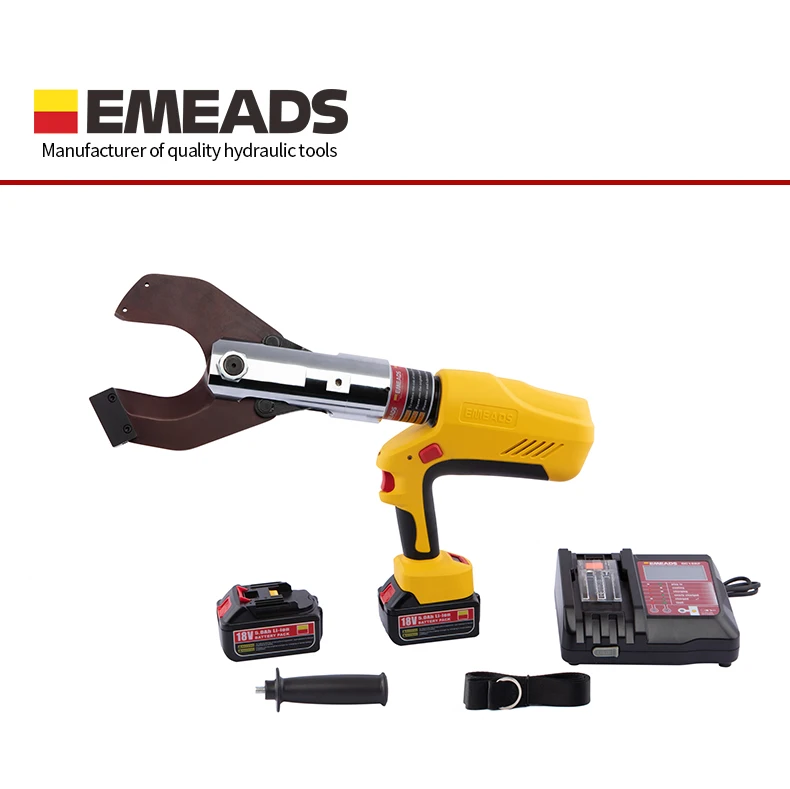 Emeads EBS-85C с батарейным питанием гидровлическое вырезывание Беспроводная Удобная отделочный резец оптовая продажа Автоматическая кабельные ножи со светодиодной подсветкой