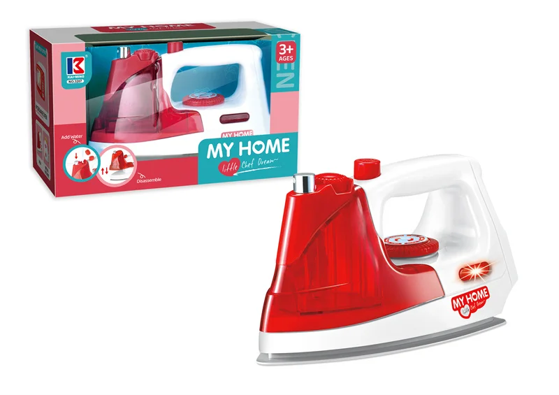 Pretend play house toys laundry play set simulation mini cute washing machine Electric iron toy