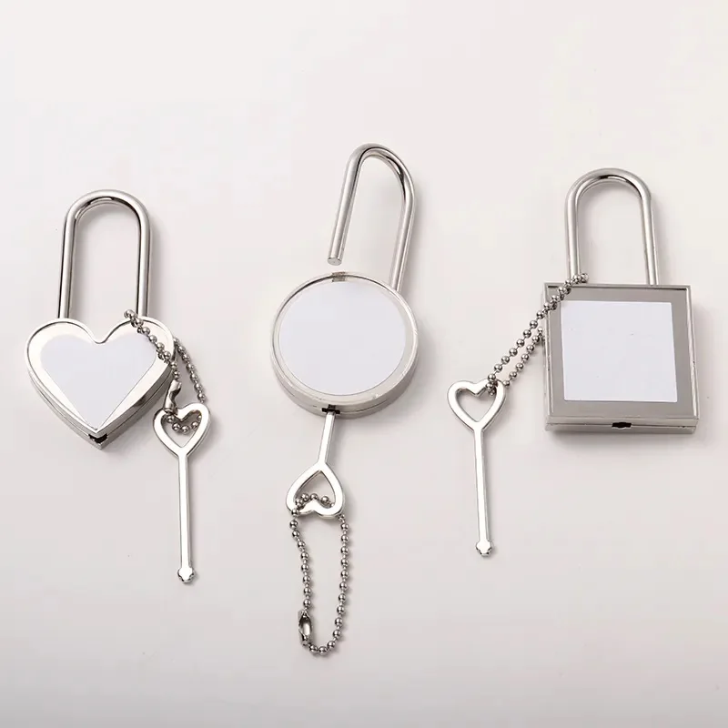 2023 valentines day gift for DIY decorations gifts Metal Lock Sublimation Lock