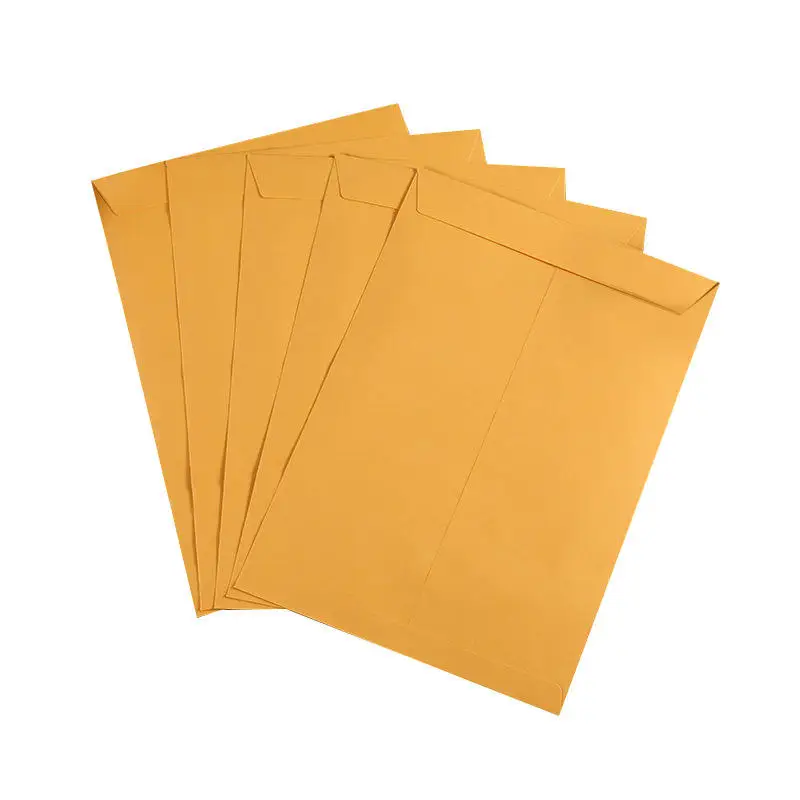 Wholesale 6*9 Custom Printing Packaging Envelope Gold Kraft Envelope With Self Adhesive Peel And Seal Envelopes