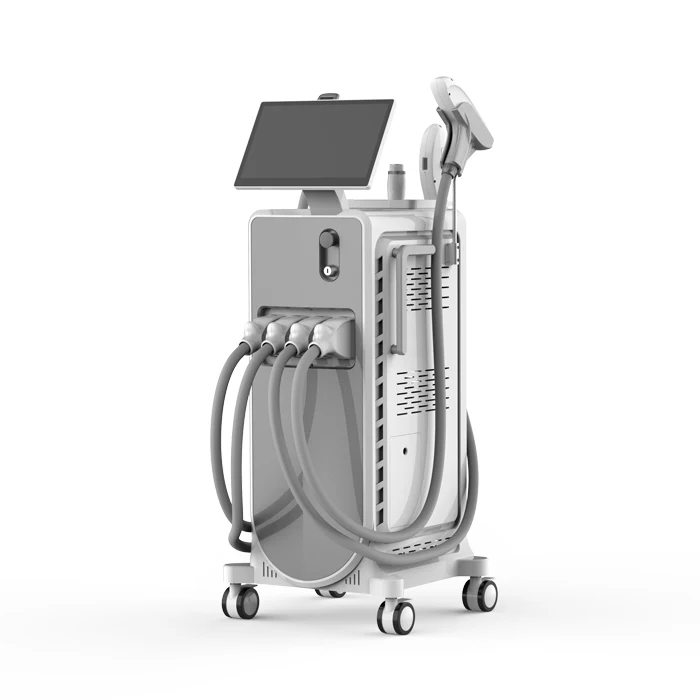 7 in 1 Diode laser ipl elight Super  HR nd yag rf Multifunctional Laser Beauty Machine adss diode laser hair removal