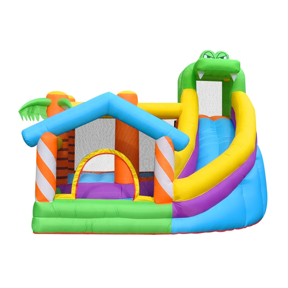 Factory hot sale double layer inflatable bottom climbing slide bouncy house bouncy castle bouncy trampoline