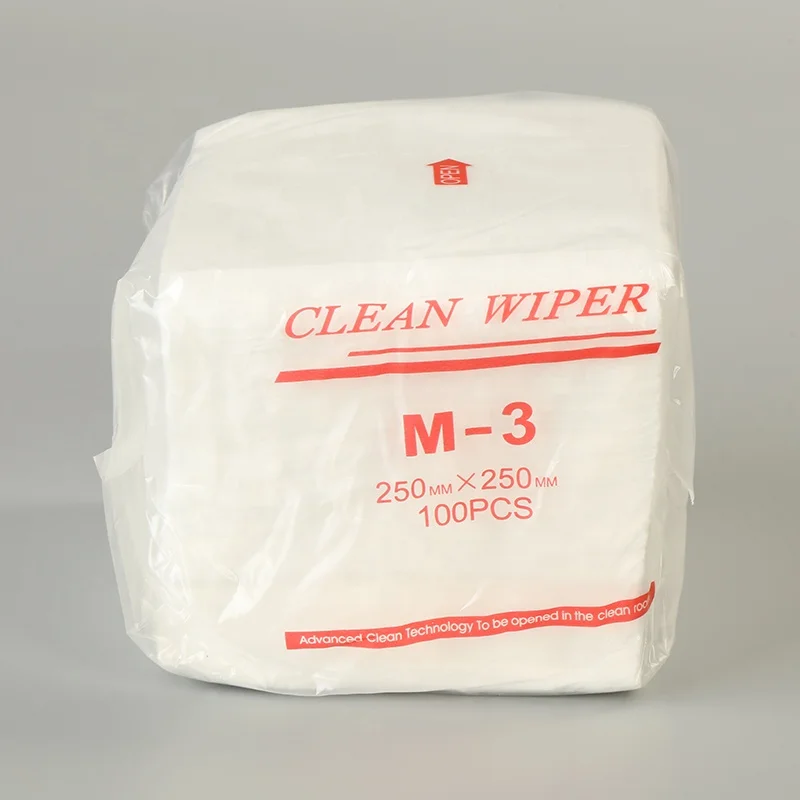 Wholesale Lint Free Cleanroom Wipe Top Quality Cleanroom Wipes Spunlace Non Woven Viscose-Polyester Cleanroom Wipers