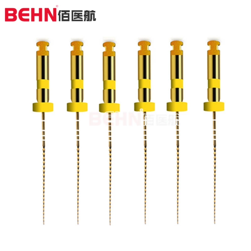 Dental Endodontic Instruments Super Niti Gold Root Canal File V3-PRO Rotary Endo File / Endodontic Motor File