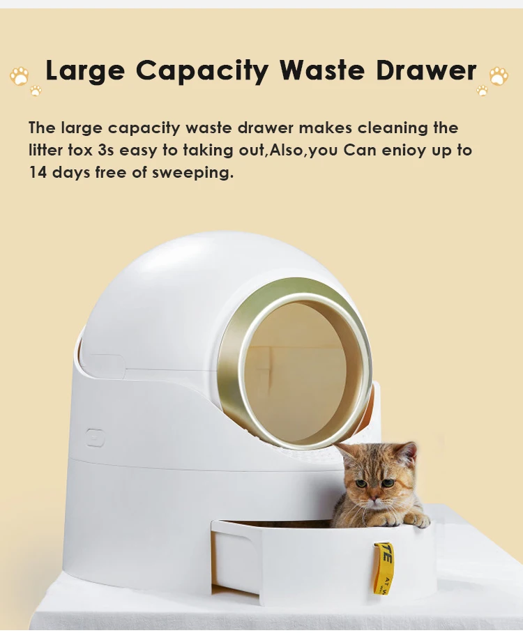 Semi-automatic Shovel Excrement Tools Drawer Cat Litter Box Intelligent Cat Toilet