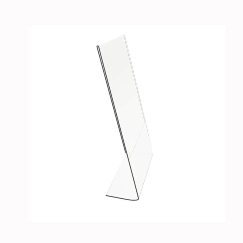 custom acrylic sign holder 8.5x11 with business card