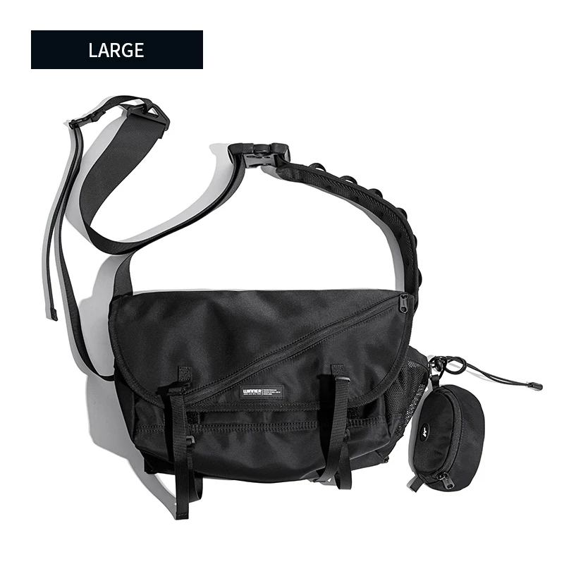 2022 Custom Black Messenger Bag Man Women Shoulder Bags Low Price Outdoor Travel Sling Crossbody Bags For Women Crossbody