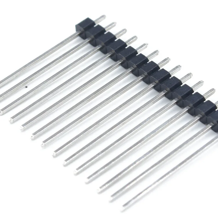 2.54mm PCB Board Pin Header Lowprofile Male 1*40P 8 1x 40 Pins Breakaway Long 11/15/17/19/21/25/30mm Conectores Strip Pin header