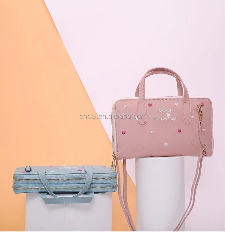 Cute Girls Wallets With Shoulder Strap Lady Phone Bag Women Purse Small Crossbody Purse PU Leather Small Purse for Girls