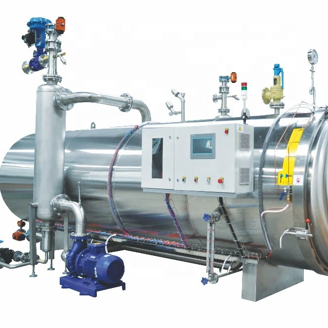 CE certificate Water Spray Type Canned Food Sterilization Retort for food cans