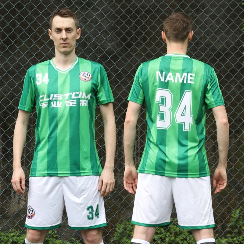 Custom Blank American Football Jerseys Wholesale Printed Logo Youth Soccer Jersey Short Sleeve Set Mens Football Uniform WO-X308