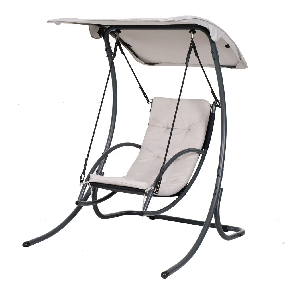 
Garden Leisure steel single hanging chair covered patio swings 