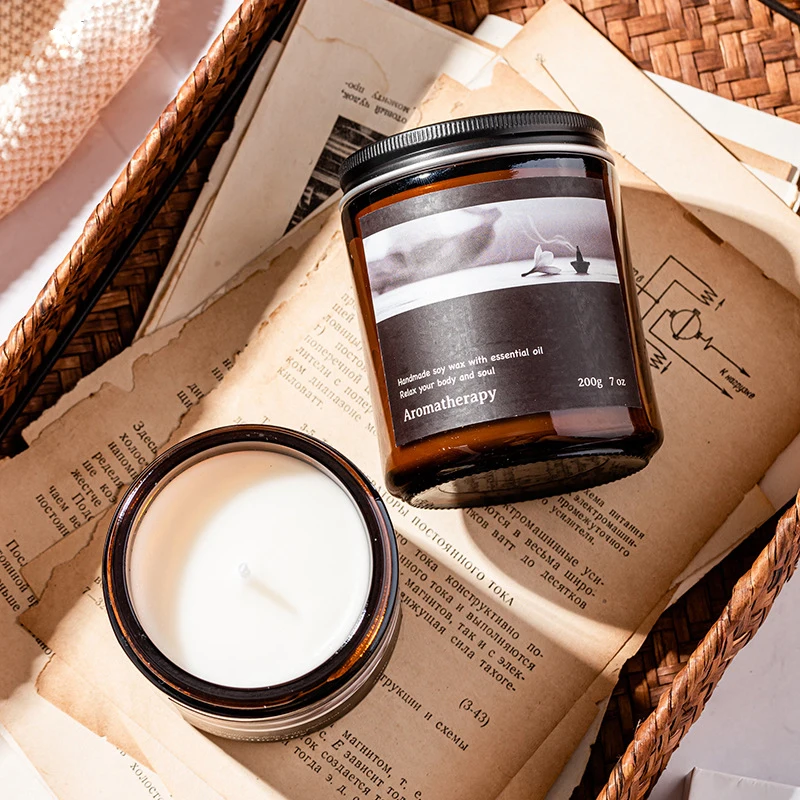 Luxury Candle Supplies Custom Labels Gift Wax Perfume Soy Wax Massage Candle Wholesale