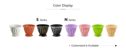 Custom garden plastic terracotta planters flower pots wholesale