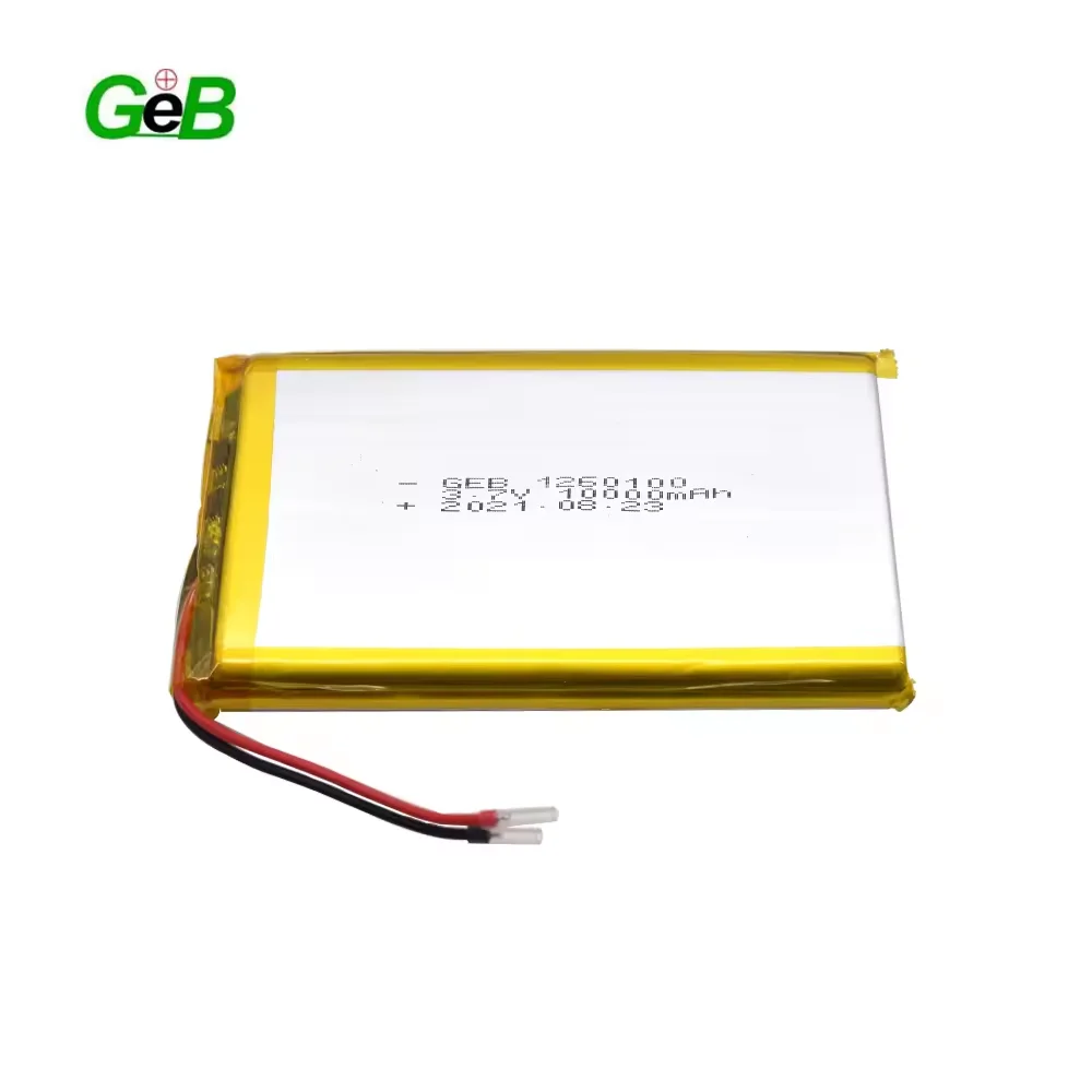 GEB Rechargeable 1260100 polymer lithium battery 3.7v 10000mah High capacity Rechargeable Mobile Power Cells