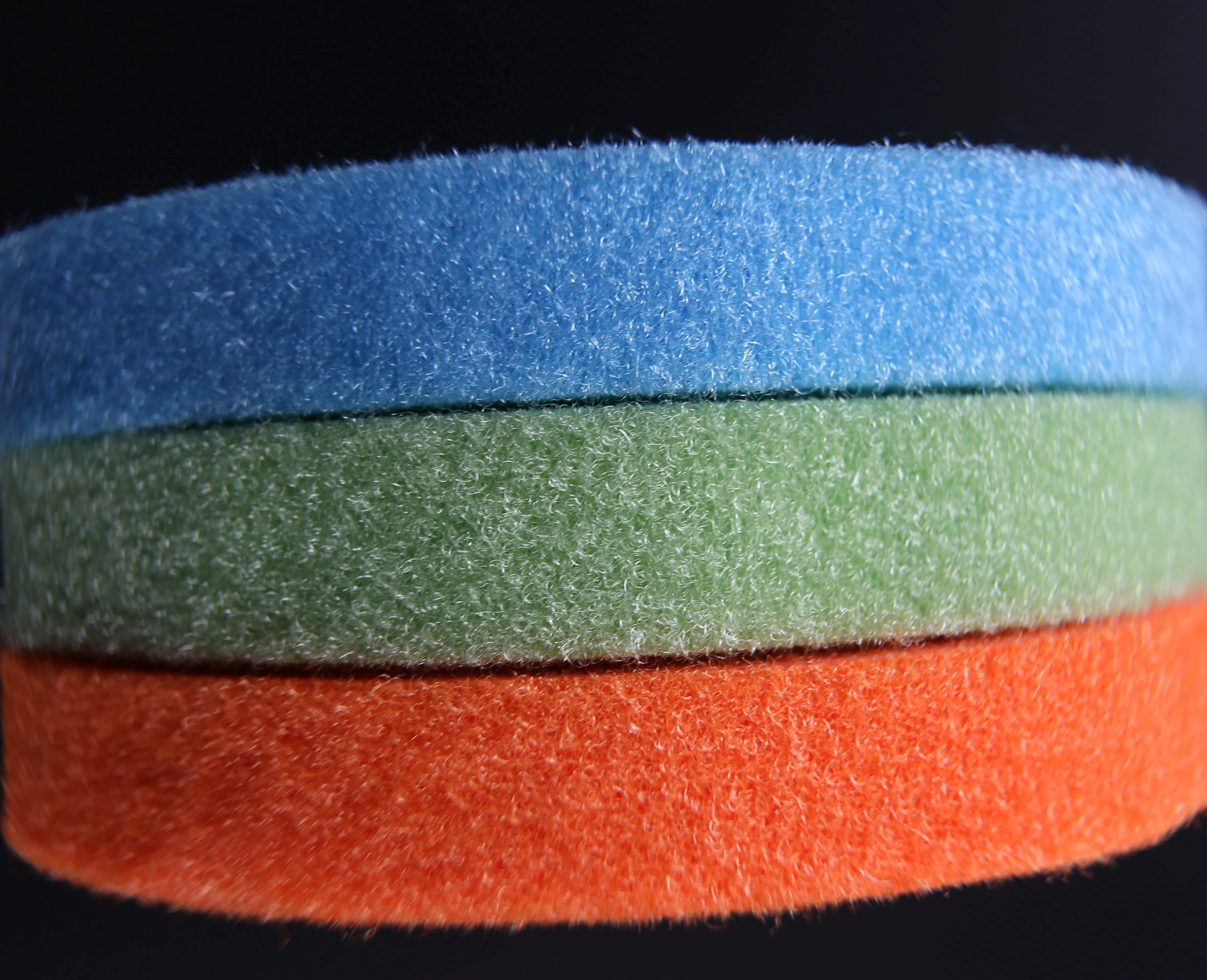 Wholesale polyester Hot Fashion Pallet Strapping Belt Custom width glitch Nylon Quiet Colorful Mix hook and loop back to back