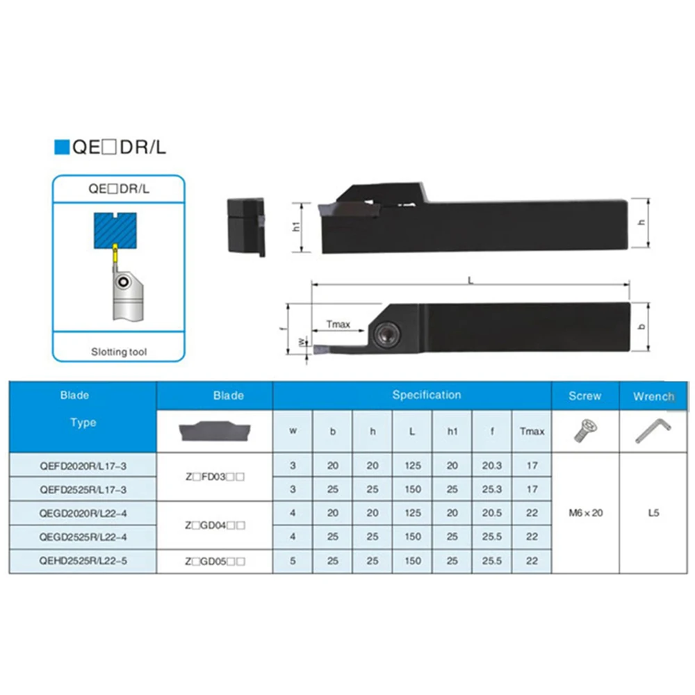 Turning Tool Holder QEFD/QEGD/QEHD/2020/2525/R17/R22-3-4-5 1616 QECD
