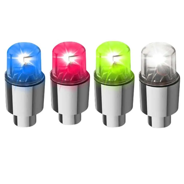 Car Bicycle Motorcycle 7 Colors in 1 Flashing Bike Tire Stem Rim Lamp Colorful LED Tyre Wheel Valve Light Neon Lights