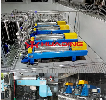 Decanter centrifuge for rare earth mineral wastewater treatment