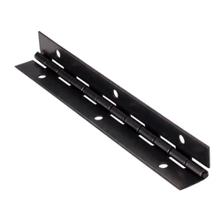 6 Inch Piano Hinge Continuous Hidden Concealed Black Iron Steel Economical Offset Small Single Wrap Piano Hinges