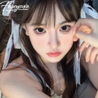 Hapeyemin free shipping yearly lentes de contacto soft eye color contacts ocean contact lenses