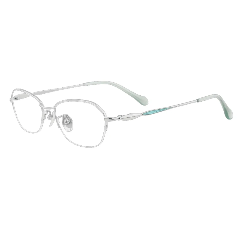 Osicare high quality prescription wholesale lunette monture optical eye glasses titanium eyeglass frame for women