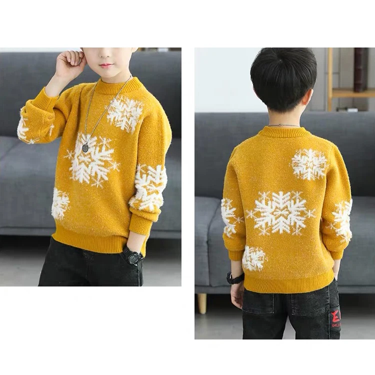 High Quality Winter Knitted Baby Boy Kid Designs Dress Sweater