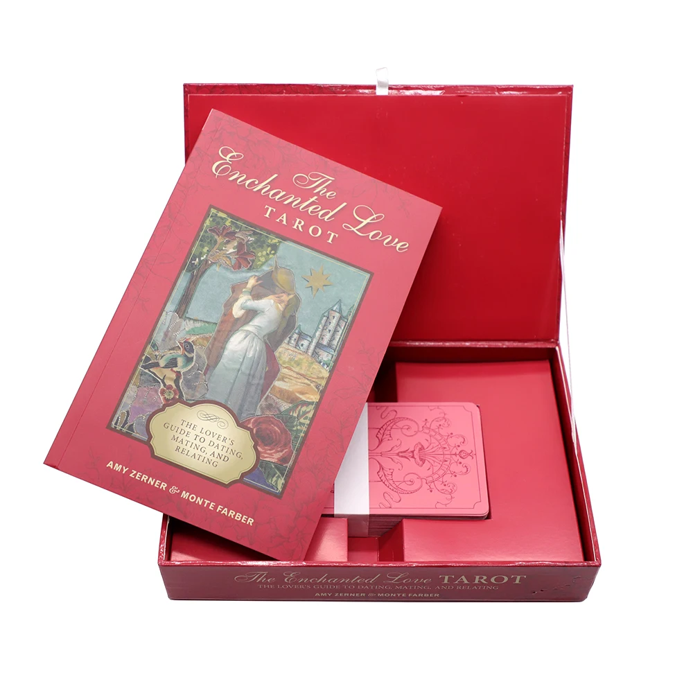 Wholesale Printed Gold Silver Edged Card Tarot For Fortune Telling Tarot Card Case