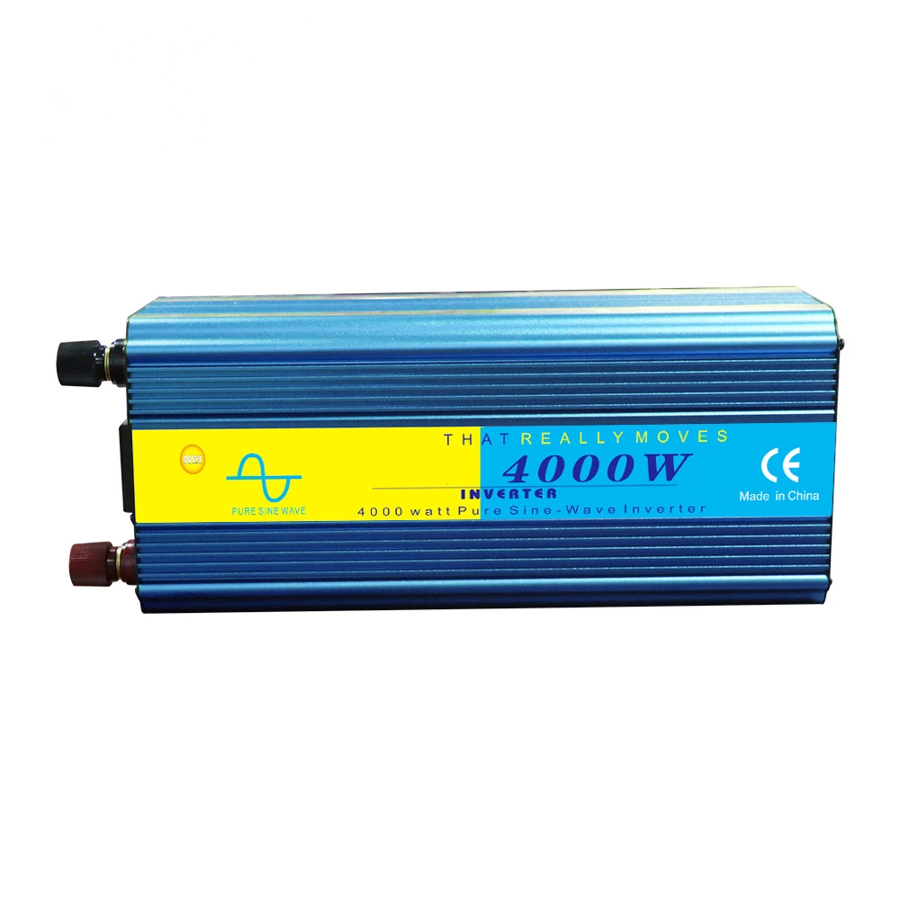 Peak Power 8000W Rated Power 4000W 12V 24V DC/AC 110V 220V Pure Sine Wave Power Inverter for Home Appliance