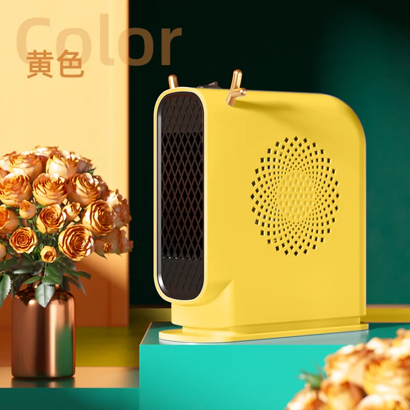 Europe and America Popular Portable Home Heating Radiator Fan 500W Tabletop Heater Mini Table Electric Heater Fan