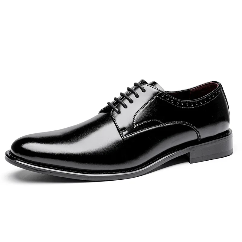 Luxury Business Oxford Genuine Leather Shoes Men Breathable Formal Dress Shoes Male Office Wedding Flats Footwear Mocassin