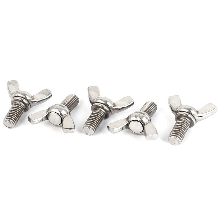 DIN316 304 Stainless Steel Wing Butterfly Screws Bolts Thumb Butterfly Wing Hand Bolts