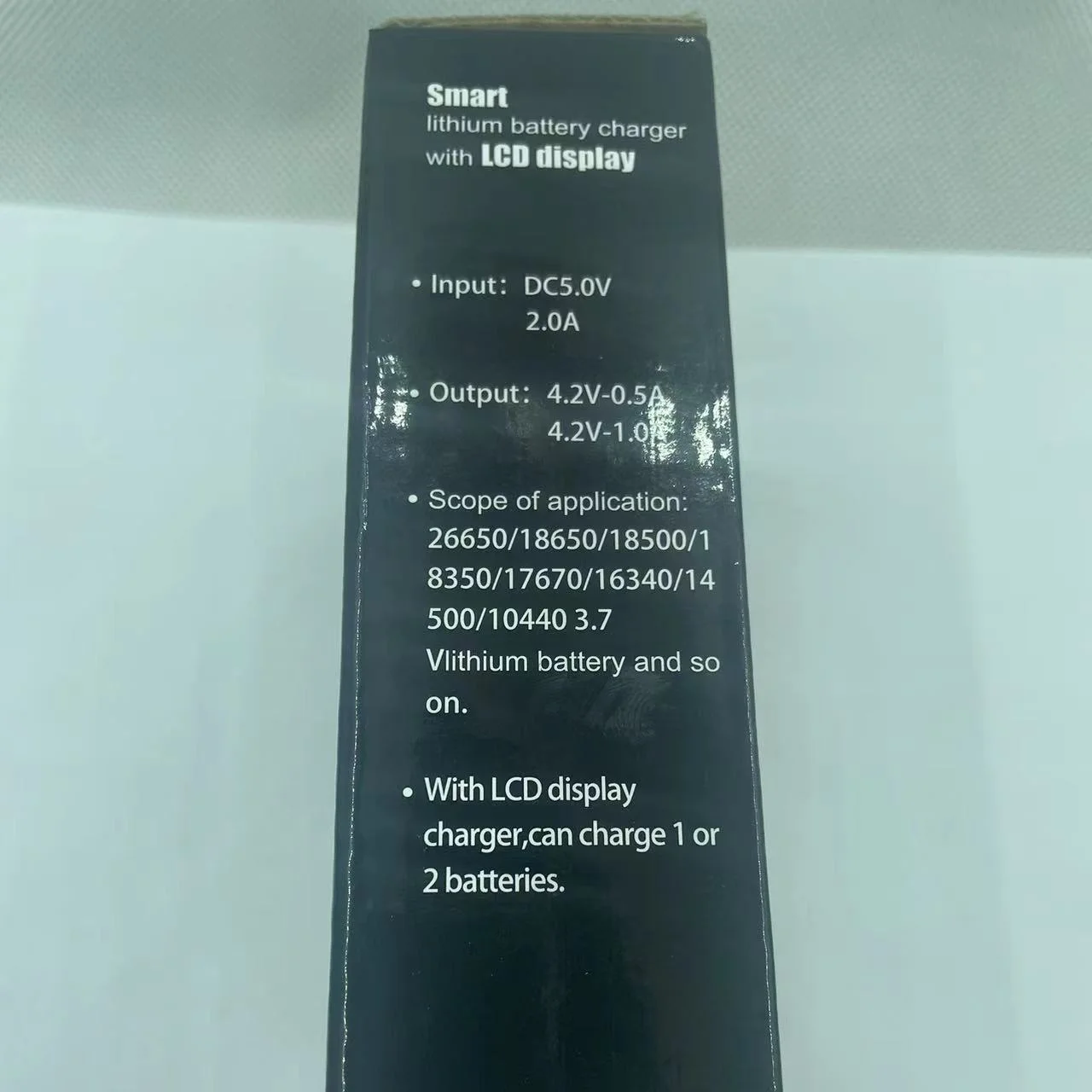 LCD display battery charger scope for 26650,18650,18500,18350,17670,16340,14500,10440 3.7 voltage lithium battery charger