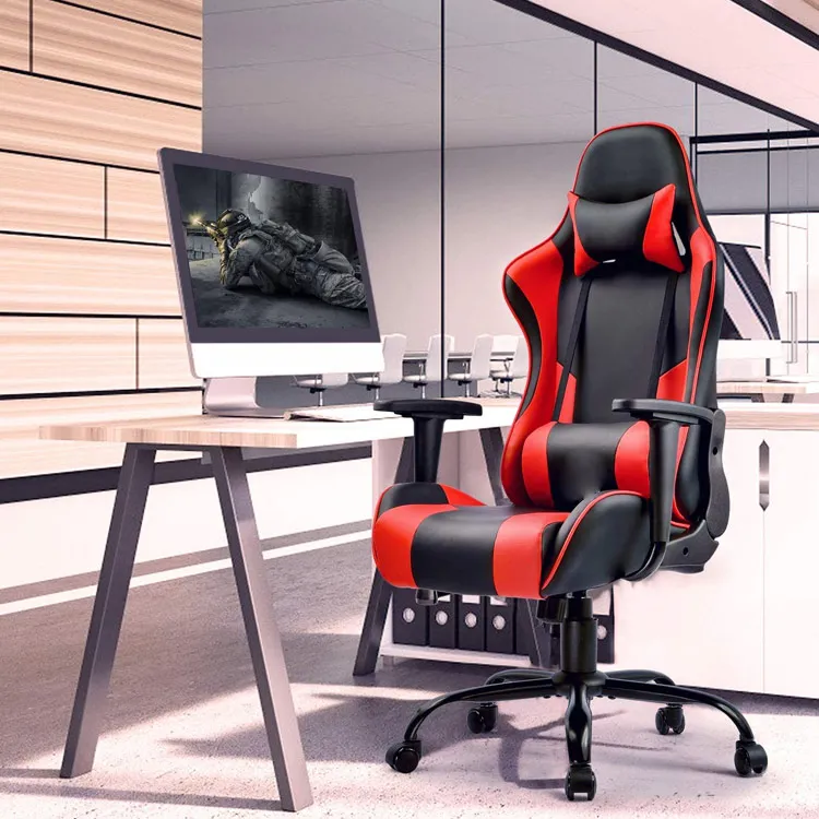 Heavy Duty Swivel  Ergonomic Design with Cushion and Reclining Back Support gaming  chair