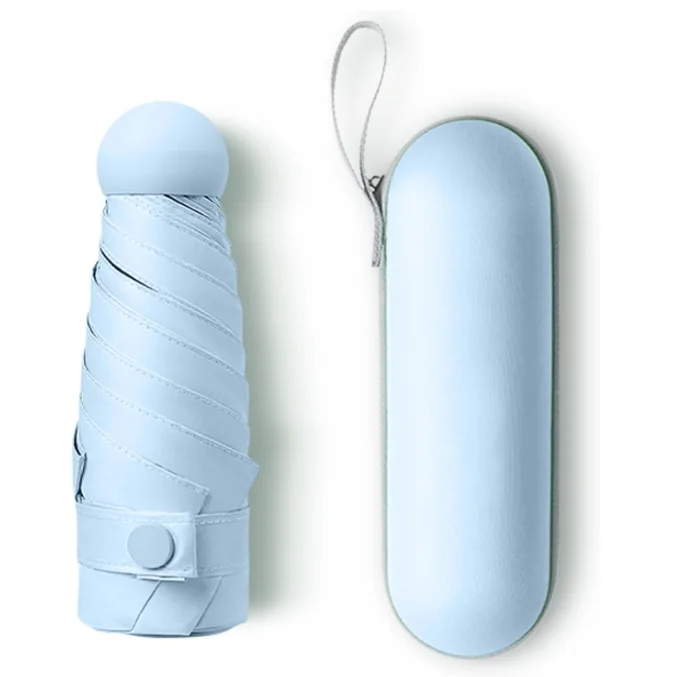 5 складных капсул 8K солнцезащитные Карманные очки EVA коробка мини солнцезащитный черный клей Солнечный зонт