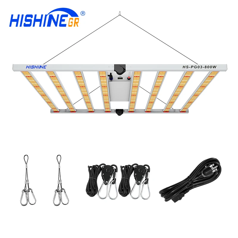  Hishine светодиодная промышленная лампа sulight для помещений Гидропоника 10 бар УФ ИК 1000 Вт 800 Cob lm301H LM301B полного