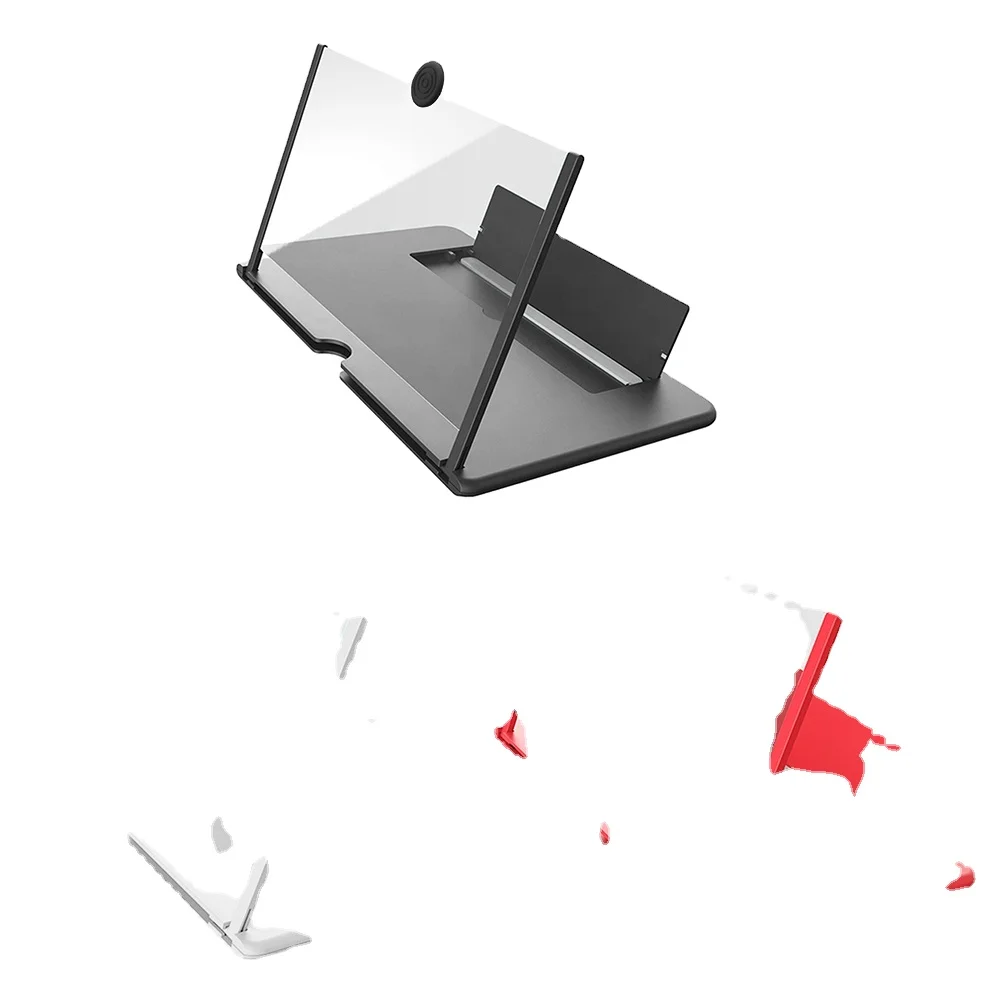 Portable Mobile Phone Curved HD Screen Amplifier 12inch HD Screen Bracket Magnifier Tools for iPhone Samsung Xiaomi Phone