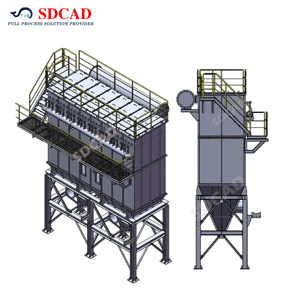 Высокотемпературная Система Фильтрации Выхлопных Газов промышленный Газоочиститель