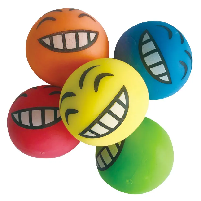 Novelty colorful  Emoji printing squeeze stress ball toy for anti stress