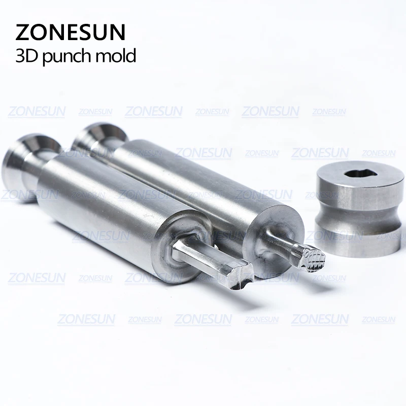 Ротационный пресс для таблеток ZONESUN Bomb, штамповочный пресс для леденцов, штамповочный набор с логотипом под заказ, штамповочный пресс для таблеток, машина для таблеток TDP