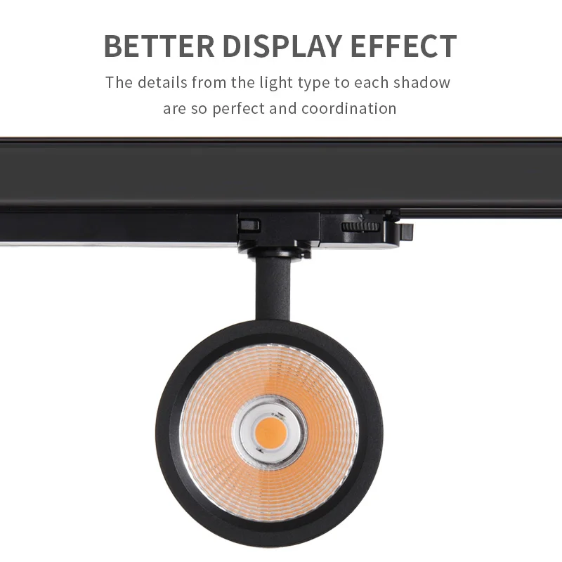 Aluminum dimming anti glare gold reflector COB spot it track light for work shop