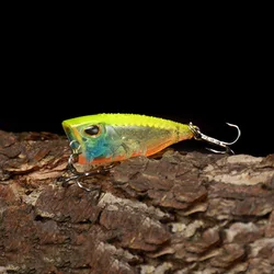 Factory 5pcs 4cm 3.5g Worldwide Hot Selling Hard Bait Popper Lure Kit Fishing  Drop Shipping New Topwater Popper Fishing