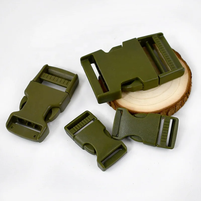 Meetee BF240 50mm Navy Green Backpack Webbing Adjustable Buckle Luggage Accessories With Quickly Release Plastic Fasteners
