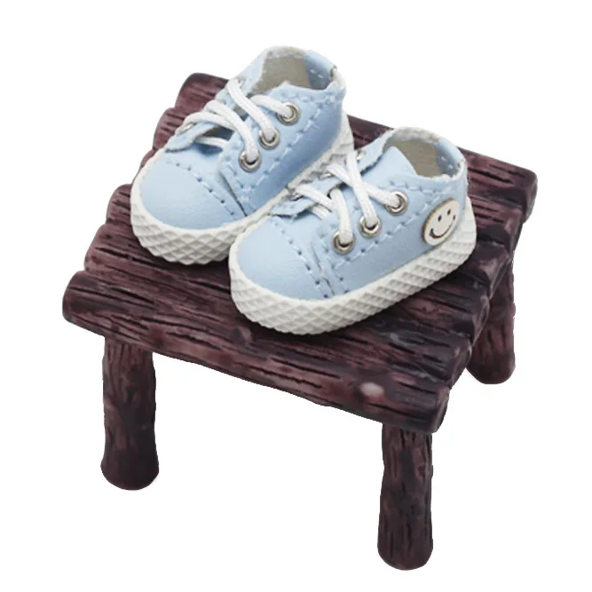 Plain body shoes Beauty Knot Pig doll shoes 12 points BJD doll smiley face shoes 2.5*1.1cm